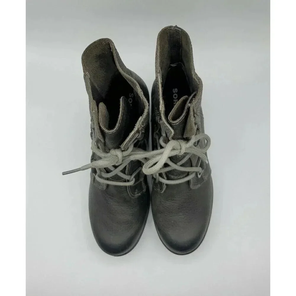 Sorel Joan of Arctic Wedge ii Waterproof Bootie #NL3491-052 in Quarry Size 7